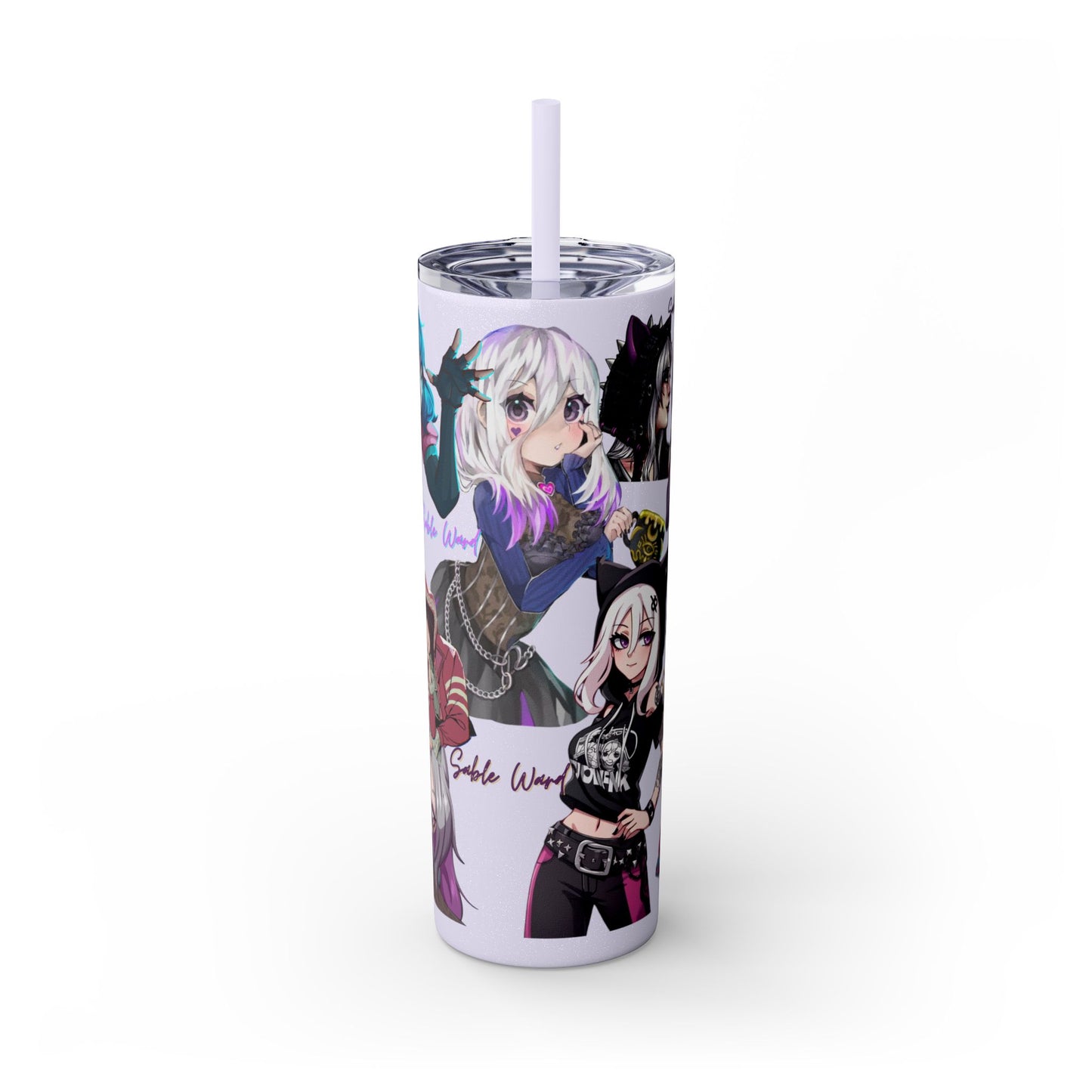 Sable Ward +Feng Min Skinny Tumbler with Straw - 20oz (Dead by Daylight)