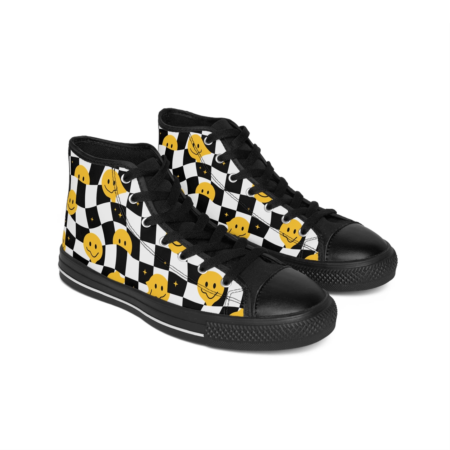 Smiley Face High-Top Sneakers | Men