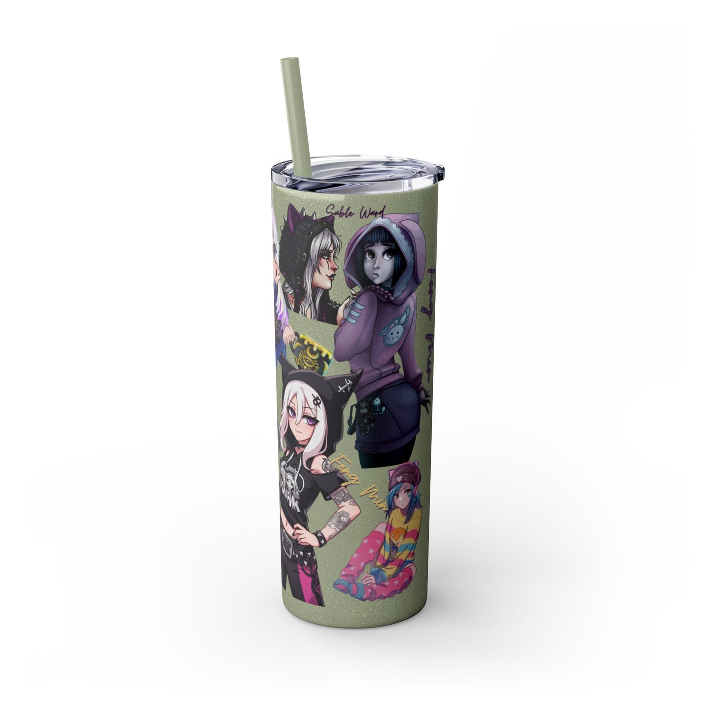 Sable Ward +Feng Min Skinny Tumbler with Straw - 20oz (Dead by Daylight)