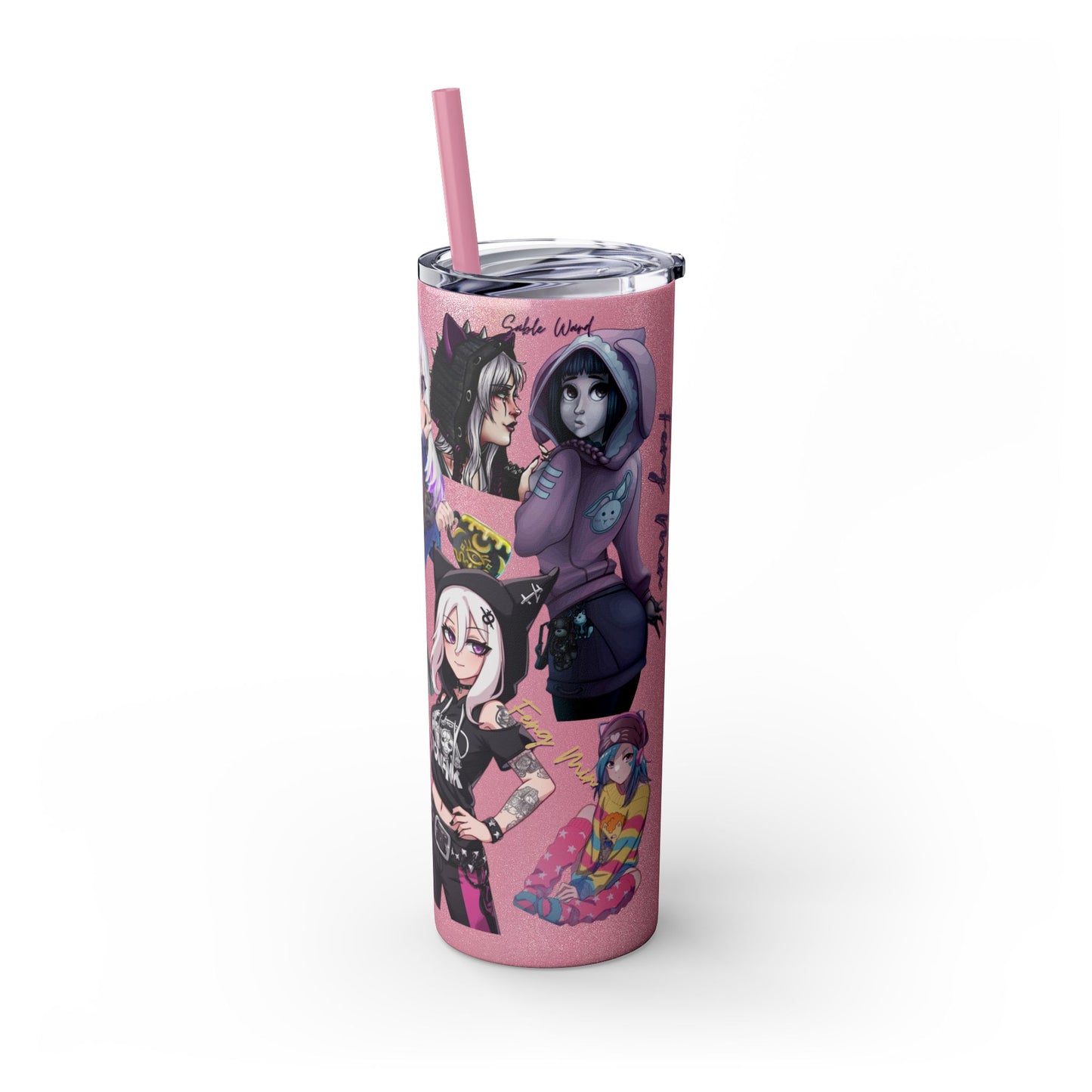 Sable Ward +Feng Min Skinny Tumbler with Straw - 20oz (Dead by Daylight)