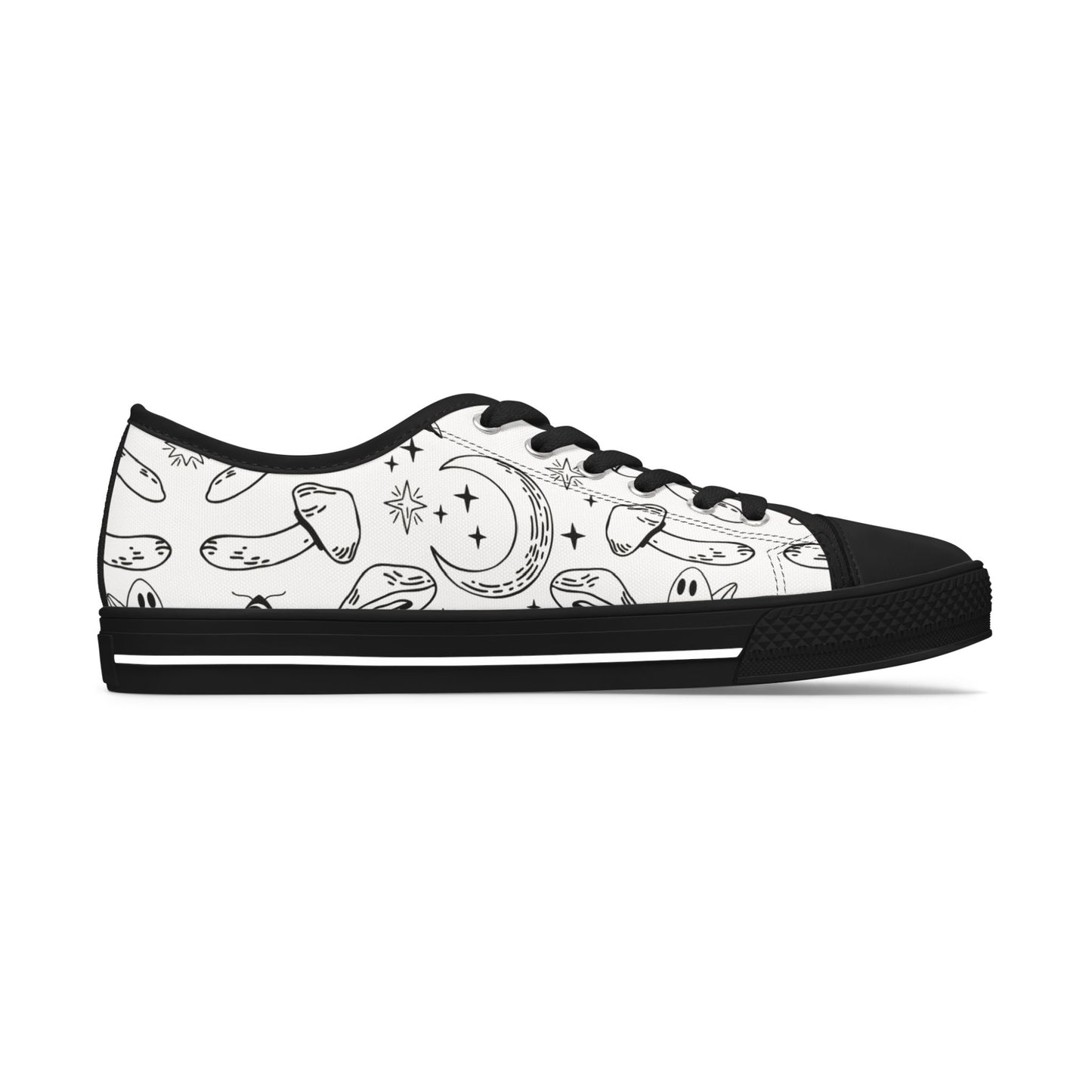 Mushroom/Moon Women's Low Top Sneakers