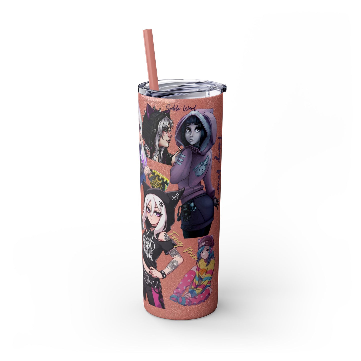 Sable Ward +Feng Min Skinny Tumbler with Straw - 20oz (Dead by Daylight)